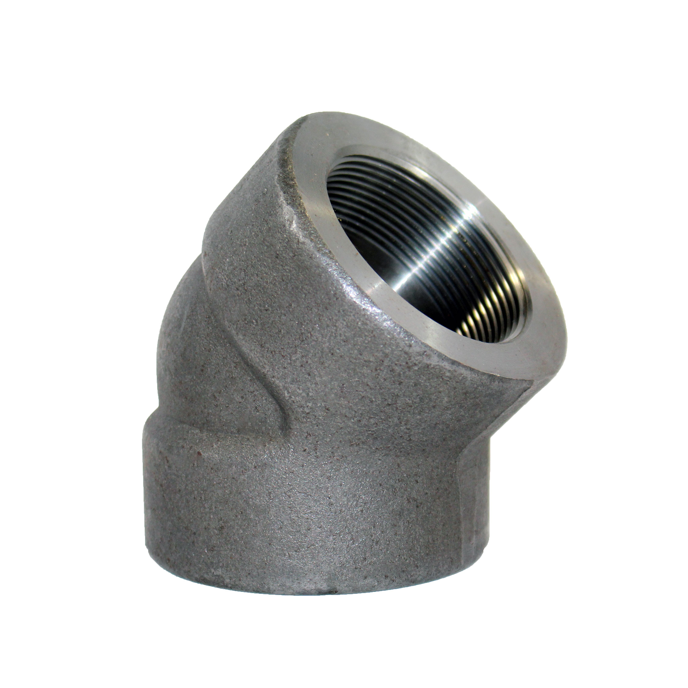 ข้องอ 45 องศาเกลียว 3000P (FORGED STEEL ELBOWS 45 3000lbs)